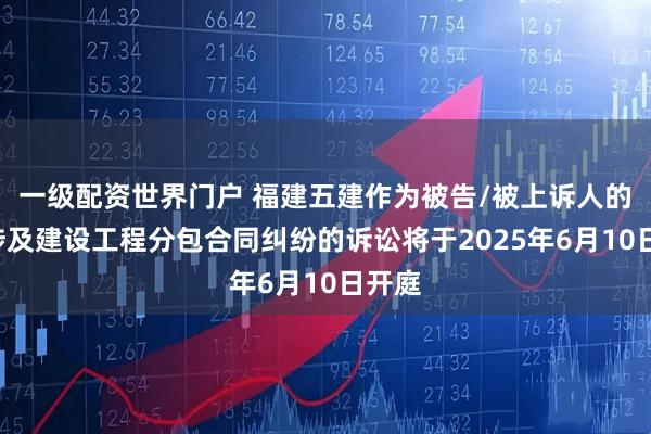 一级配资世界门户 福建五建作为被告/被上诉人的1起涉及建设工程分包合同纠纷的诉讼将于2025年6月10日开庭